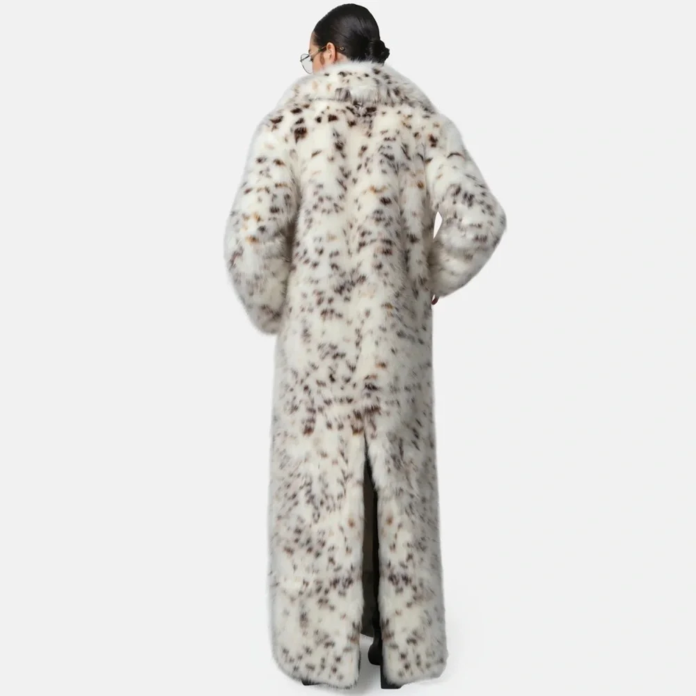 Luxury Brand New Apparis Gabrielle Maxi Coat. S size. Snow Leopard Print. - Picture 15 of 16